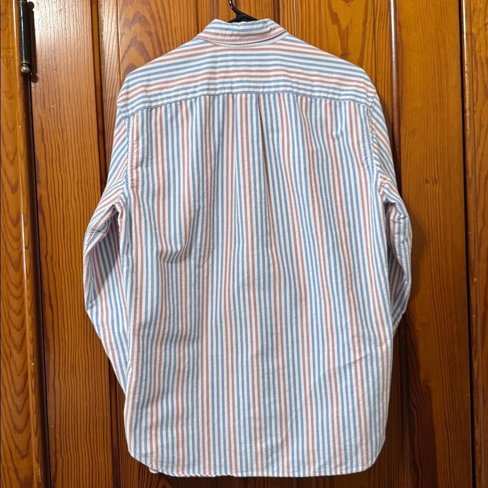 J Crew Flex Oxford Button Down Cotton Shirt Slim Fit - Pink / Blue / White